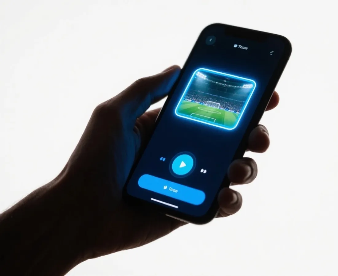 手机端高清直播界面示意